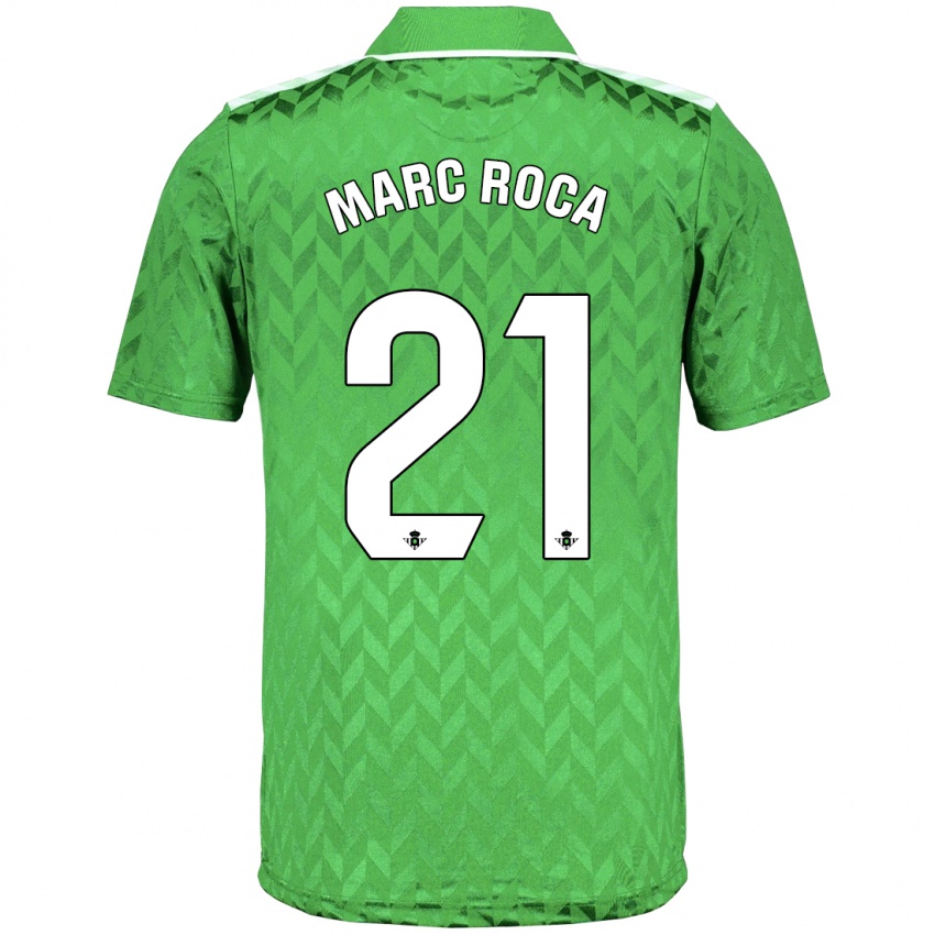 Hombre Camiseta Marc Roca #21 Verde 2ª Equipación 2023/24 La Camisa México