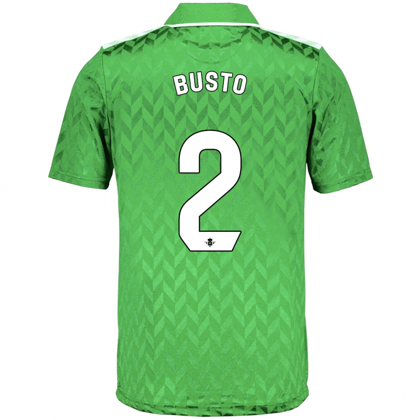 Hombre Camiseta Pablo Busto #2 Verde 2ª Equipación 2023/24 La Camisa México
