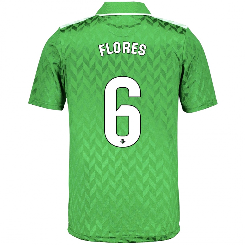 Hombre Camiseta Mateo Flores #6 Verde 2ª Equipación 2023/24 La Camisa México