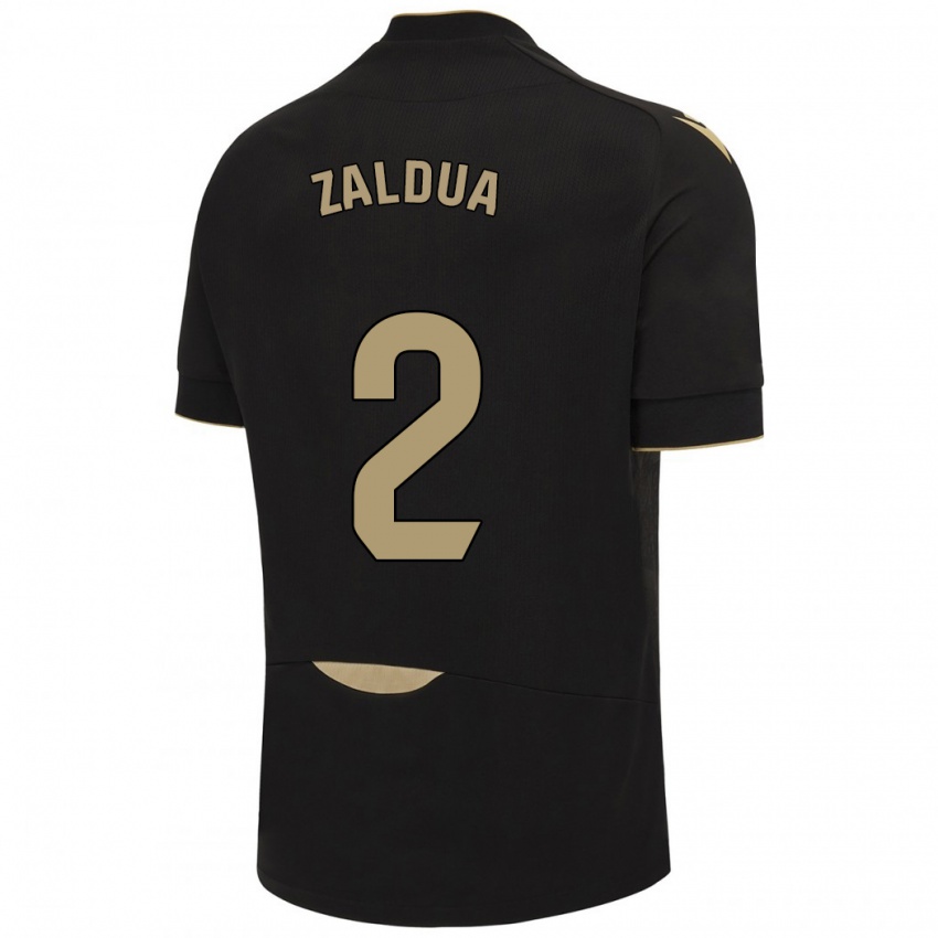 Hombre Camiseta Joseba Zaldua #2 Negro 2ª Equipación 2023/24 La Camisa México