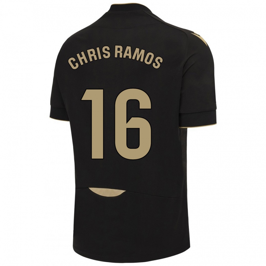 Hombre Camiseta Chris Ramos #16 Negro 2ª Equipación 2023/24 La Camisa México