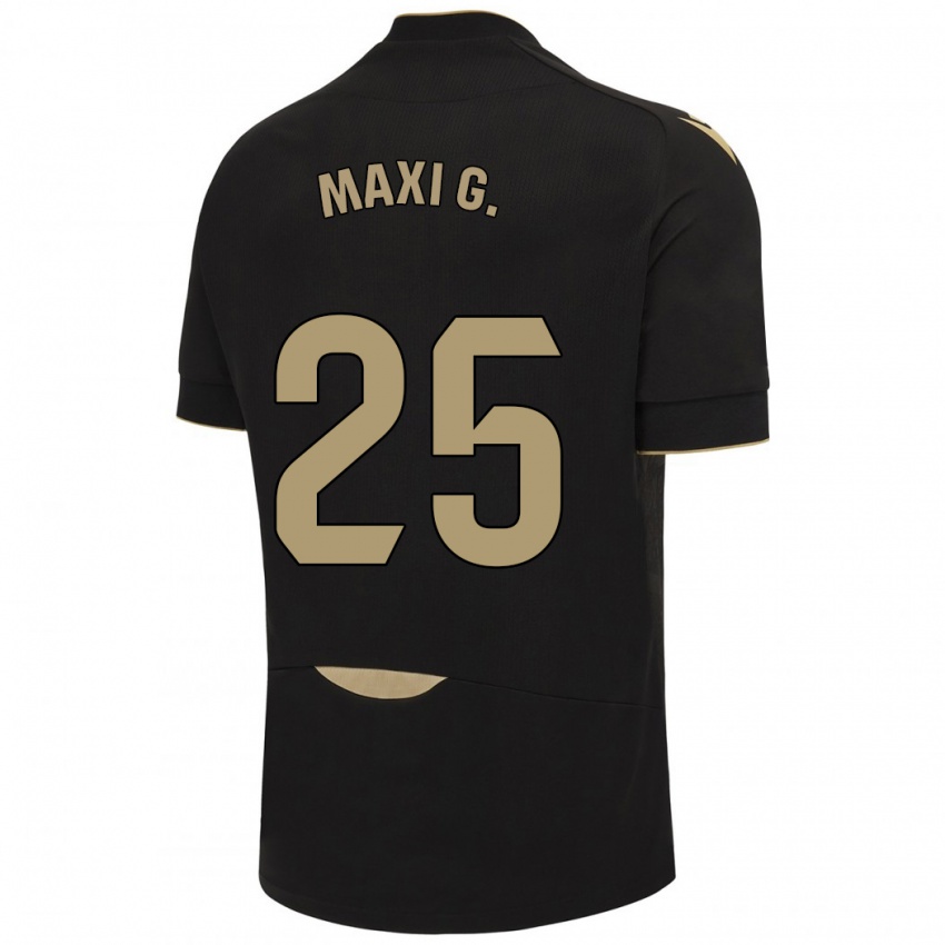 Hombre Camiseta Maxi Gómez #25 Negro 2ª Equipación 2023/24 La Camisa México