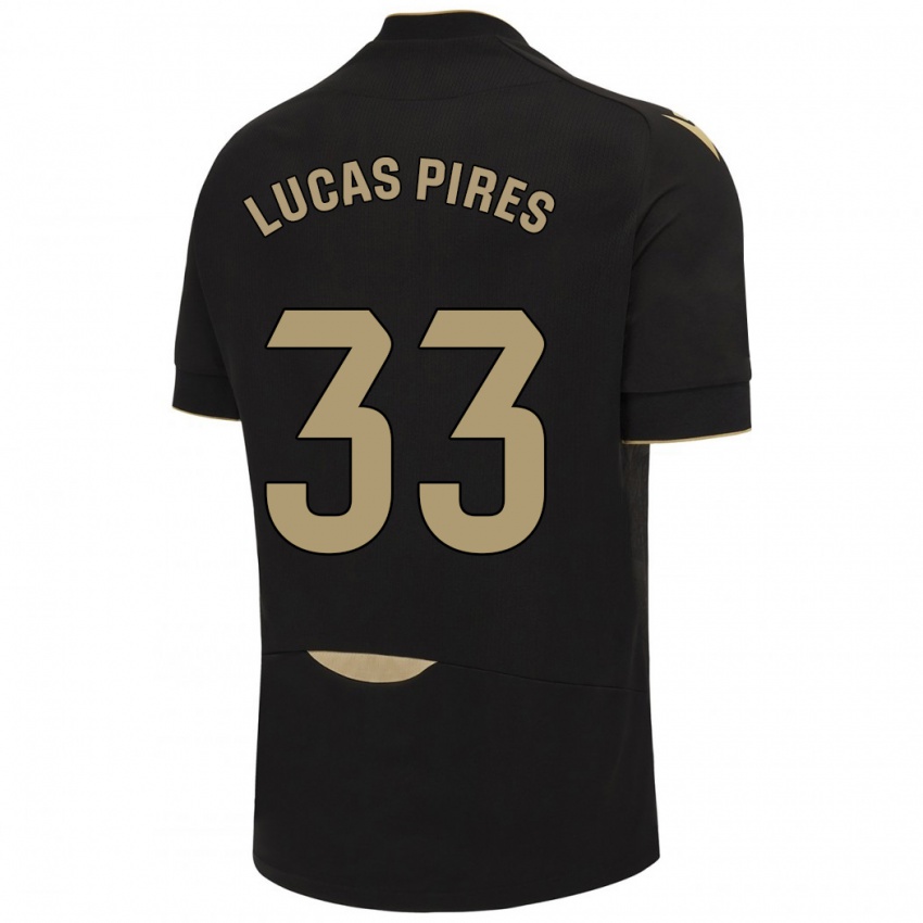 Hombre Camiseta Lucas Pires #33 Negro 2ª Equipación 2023/24 La Camisa México