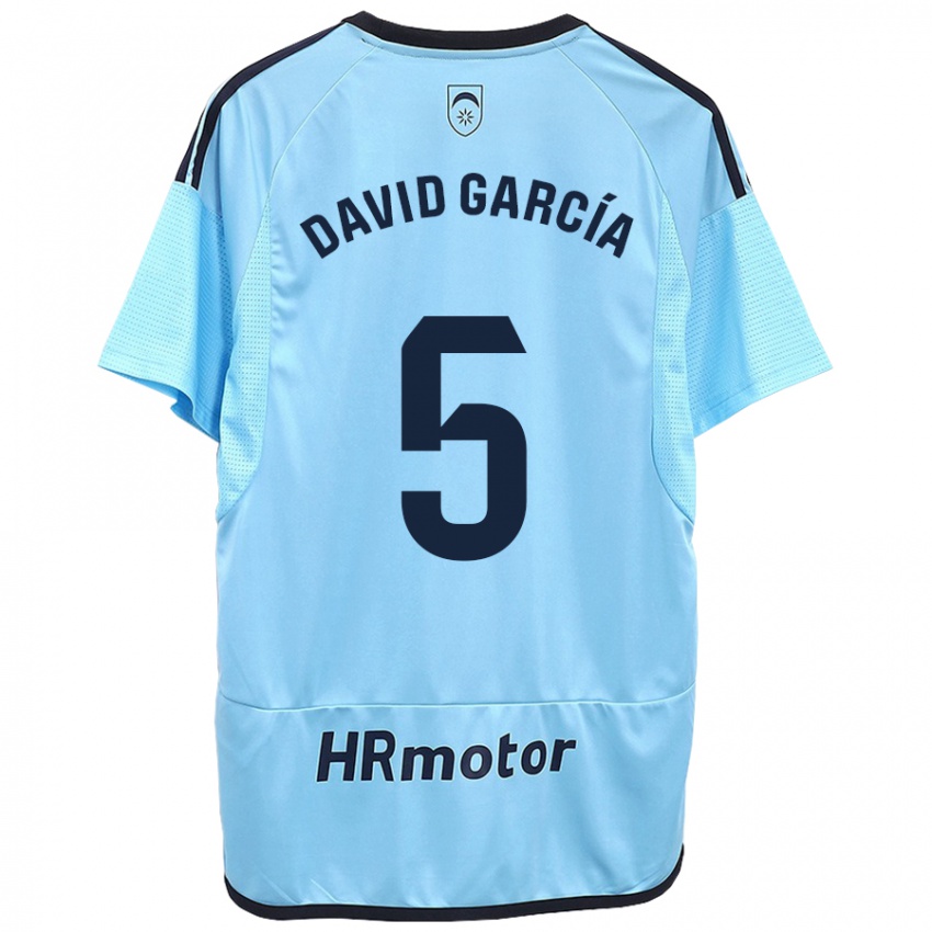 Hombre Camiseta David García #5 Azul 2ª Equipación 2023/24 La Camisa México