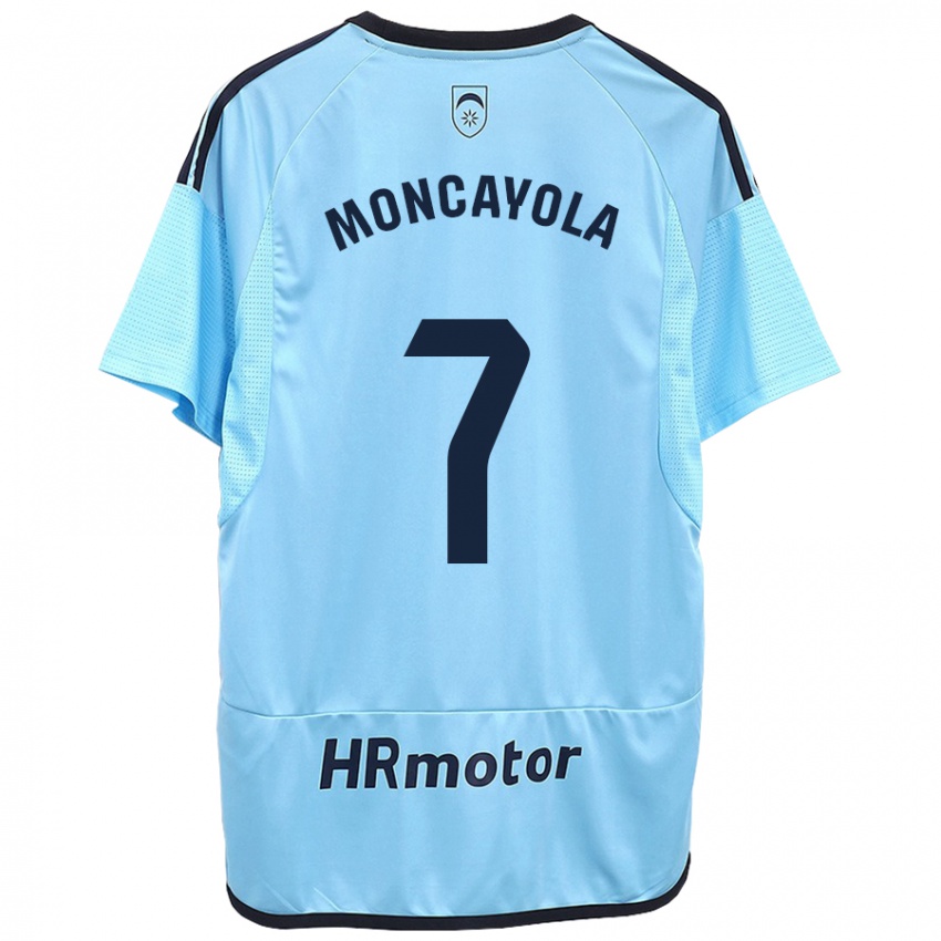 Hombre Camiseta Jon Moncayola #7 Azul 2ª Equipación 2023/24 La Camisa México