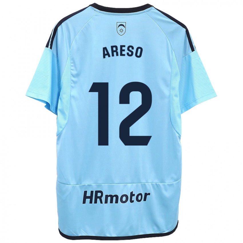 Hombre Camiseta Jesus Areso #12 Azul 2ª Equipación 2023/24 La Camisa México
