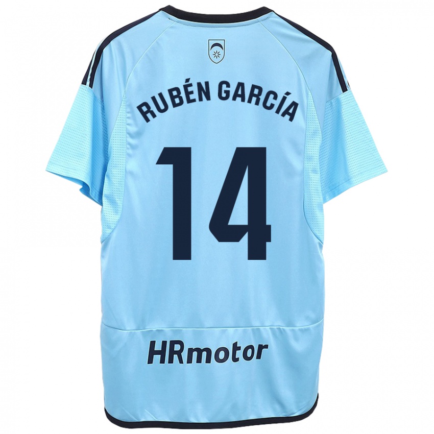 Hombre Camiseta Rubén García #14 Azul 2ª Equipación 2023/24 La Camisa México