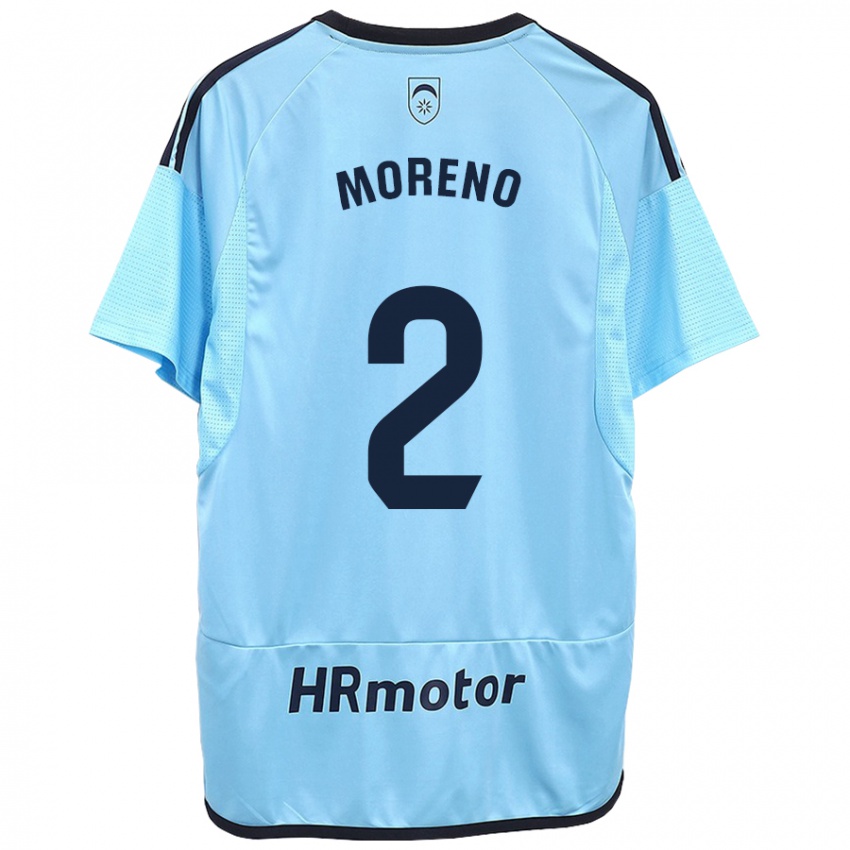 Hombre Camiseta Jorge Moreno #27 Azul 2ª Equipación 2023/24 La Camisa México