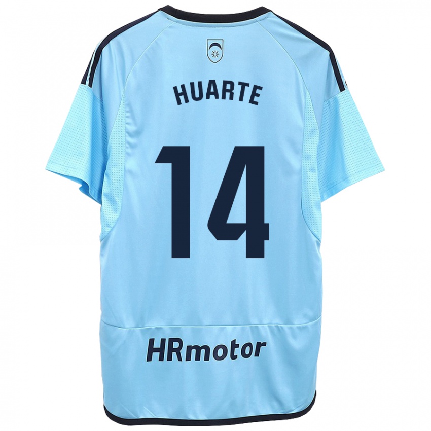 Hombre Camiseta Xabi Huarte #14 Azul 2ª Equipación 2023/24 La Camisa México