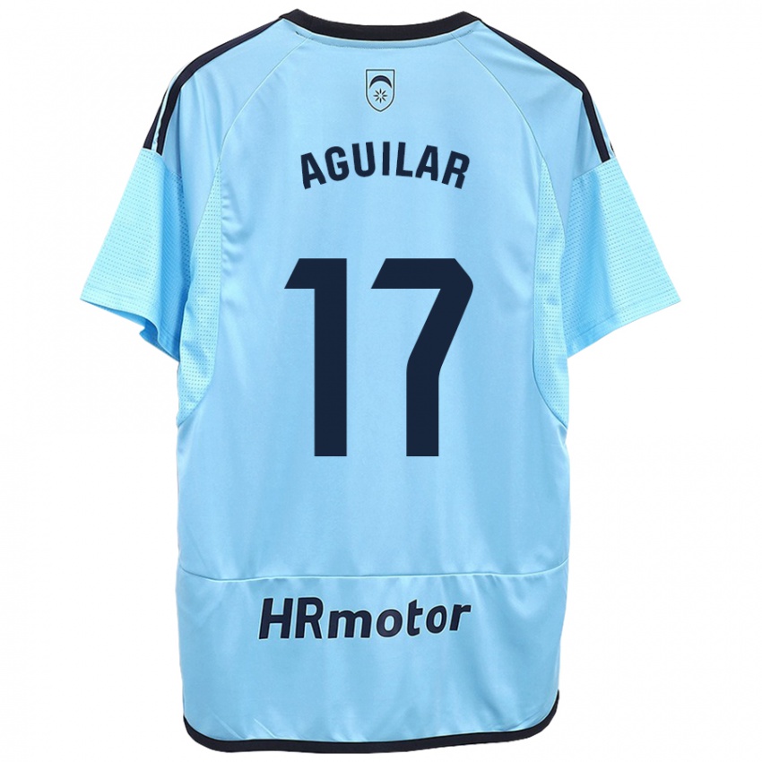 Hombre Camiseta Eneko Aguilar #17 Azul 2ª Equipación 2023/24 La Camisa México