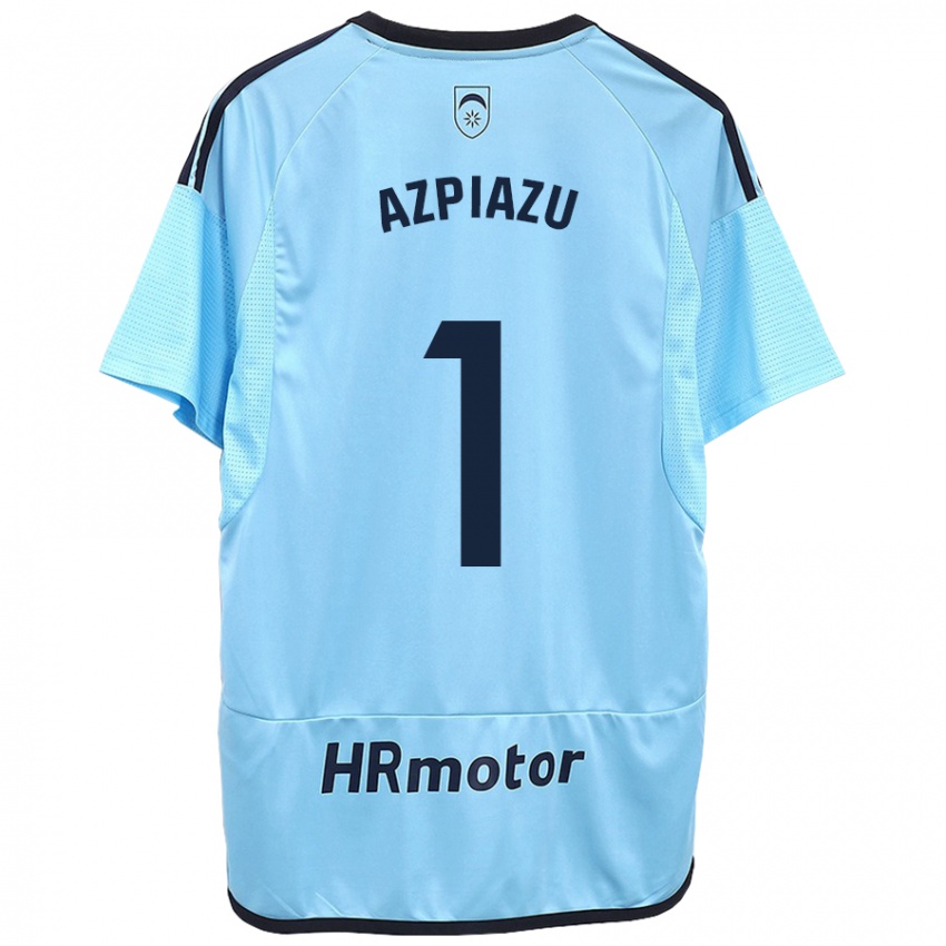 Hombre Camiseta Nahia Azpiazu Moreno #1 Azul 2ª Equipación 2023/24 La Camisa México