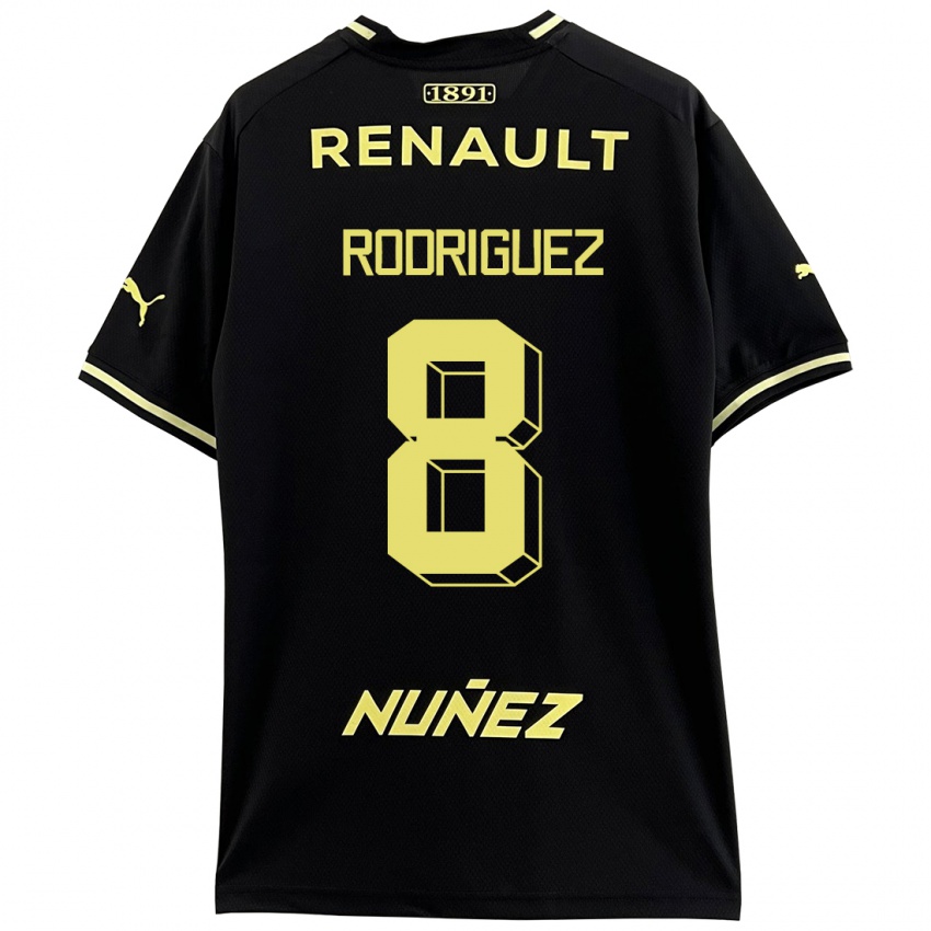 Hombre Camiseta Sebastián Rodríguez #8 Negro 2ª Equipación 2023/24 La Camisa México