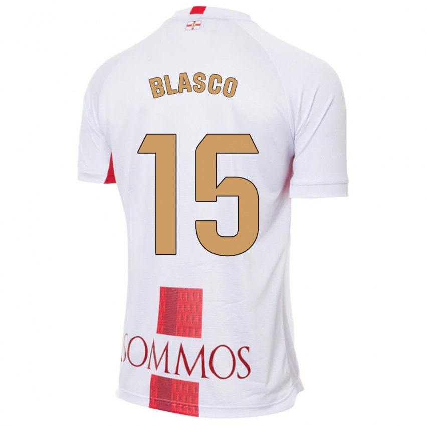 Hombre Camiseta Jeremy Blasco #15 Blanco 2ª Equipación 2023/24 La Camisa México