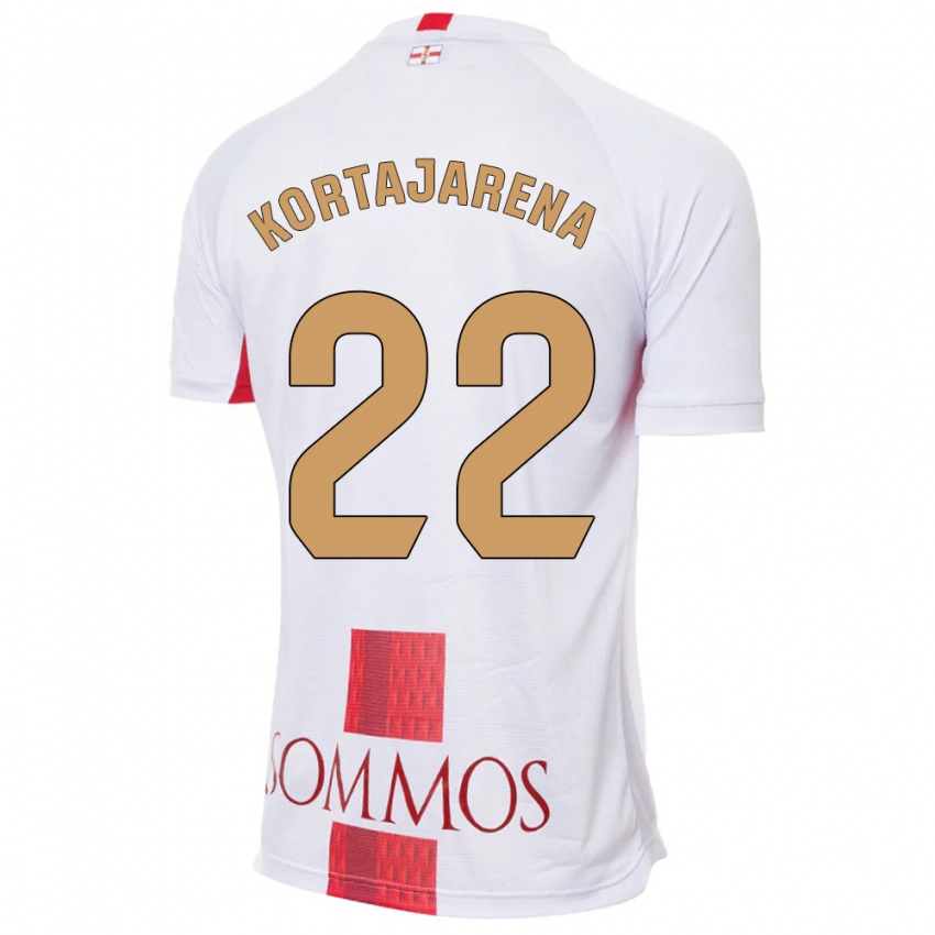 Hombre Camiseta Iker Kortajarena #22 Blanco 2ª Equipación 2023/24 La Camisa México