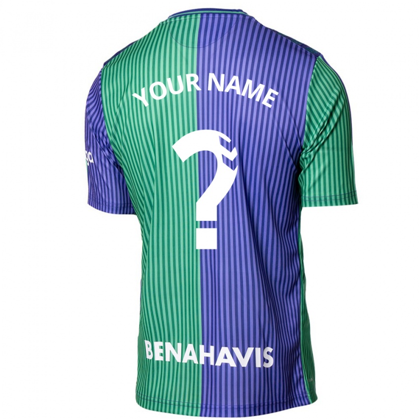 Hombre Camiseta Su Nombre #0 Verde Azul 2ª Equipación 2023/24 La Camisa México