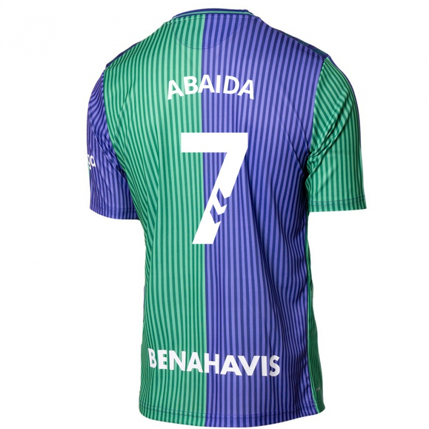 Hombre Camiseta Haitam Abaida #7 Verde Azul 2ª Equipación 2023/24 La Camisa México
