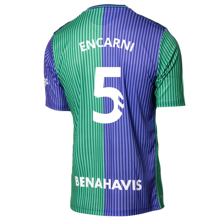 Hombre Camiseta Encarni #5 Verde Azul 2ª Equipación 2023/24 La Camisa México