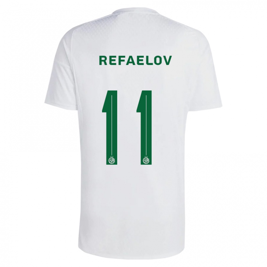 Hombre Camiseta Lior Refaelov #11 Verde Azul 2ª Equipación 2023/24 La Camisa México