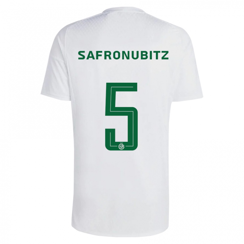 Hombre Camiseta Dan Safronubitz #5 Verde Azul 2ª Equipación 2023/24 La Camisa México