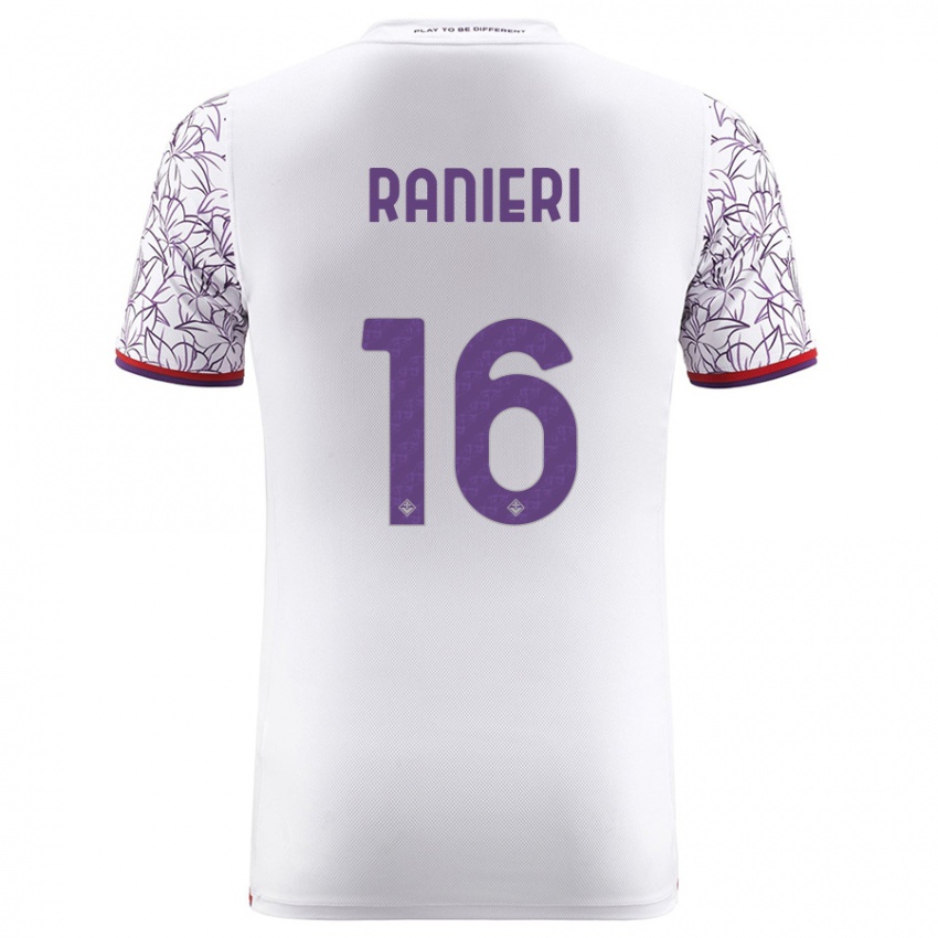Hombre Camiseta Luca Ranieri #16 Blanco 2ª Equipación 2023/24 La Camisa México