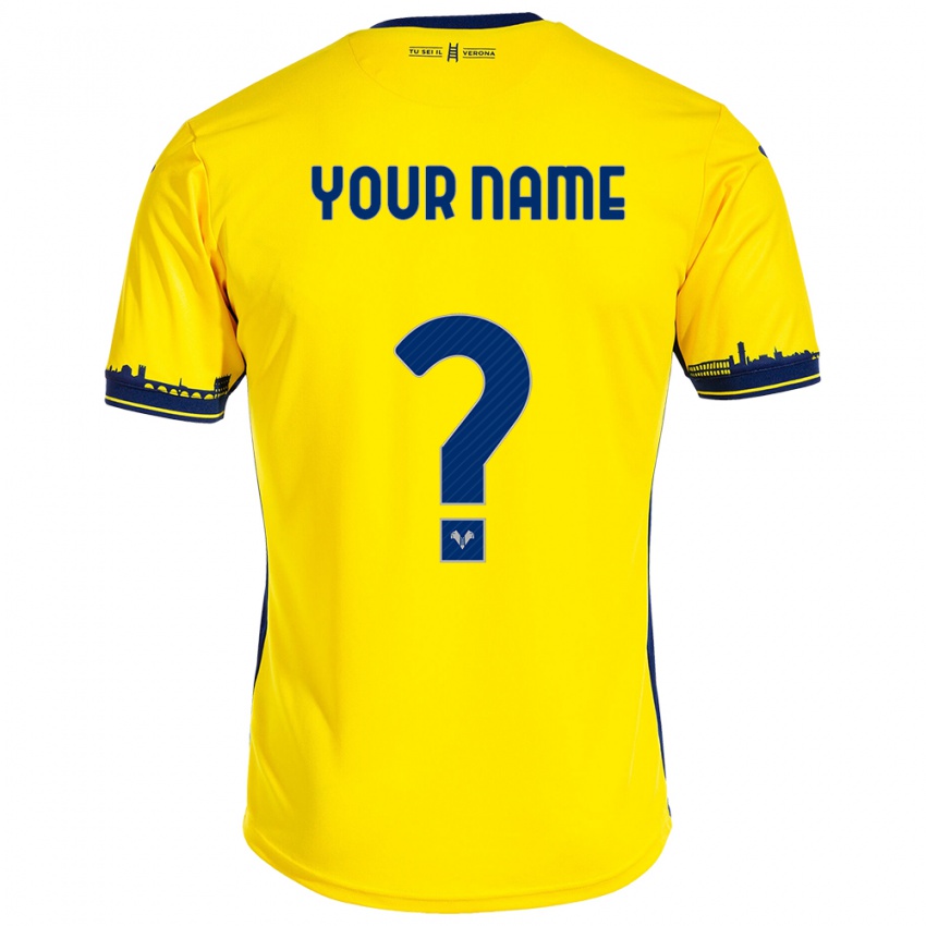 Hombre Camiseta Su Nombre #0 Amarillo 2ª Equipación 2023/24 La Camisa México