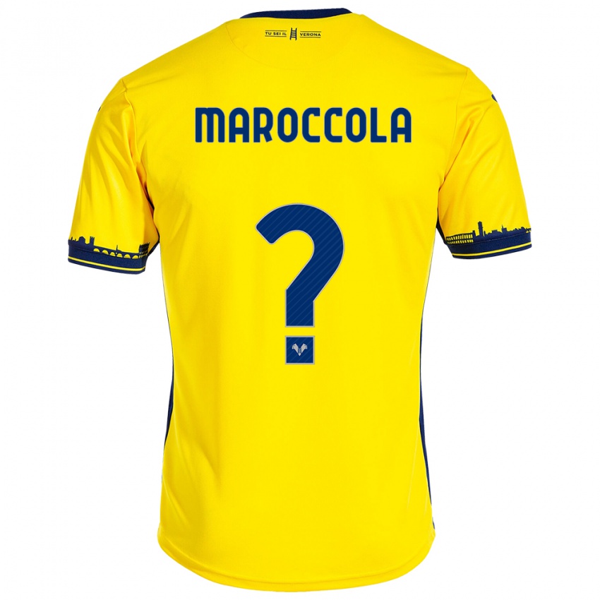 Hombre Camiseta Francesco Maroccola #0 Amarillo 2ª Equipación 2023/24 La Camisa México