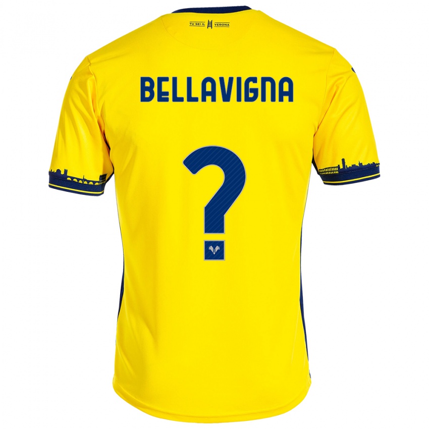 Hombre Camiseta Marco Bellavigna #0 Amarillo 2ª Equipación 2023/24 La Camisa México