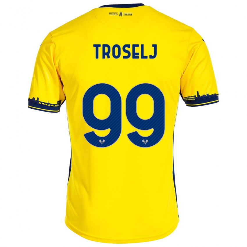 Hombre Camiseta Ethan Troselj #99 Amarillo 2ª Equipación 2023/24 La Camisa México