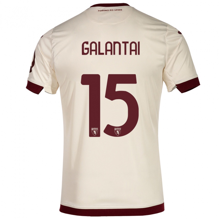 Hombre Camiseta Tamás Galántai #15 Champán 2ª Equipación 2023/24 La Camisa México