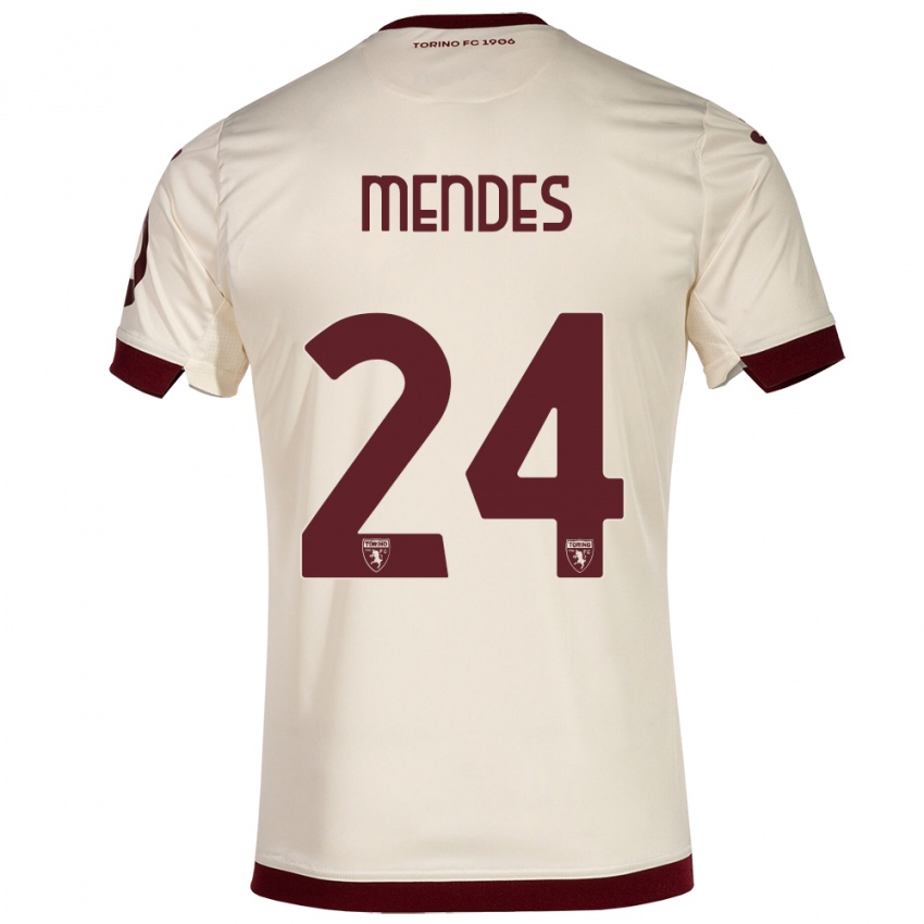 Hombre Camiseta Rodrigo Mendes #24 Champán 2ª Equipación 2023/24 La Camisa México