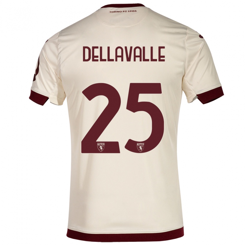 Hombre Camiseta Alessandro Dellavalle #25 Champán 2ª Equipación 2023/24 La Camisa México