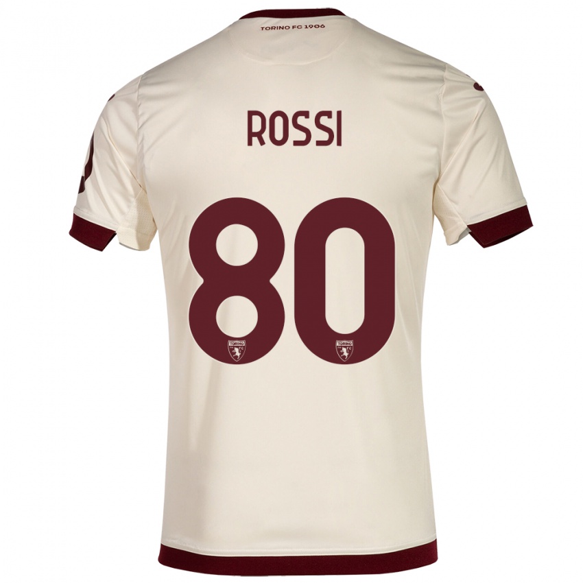 Hombre Camiseta Simone Rossi #80 Champán 2ª Equipación 2023/24 La Camisa México