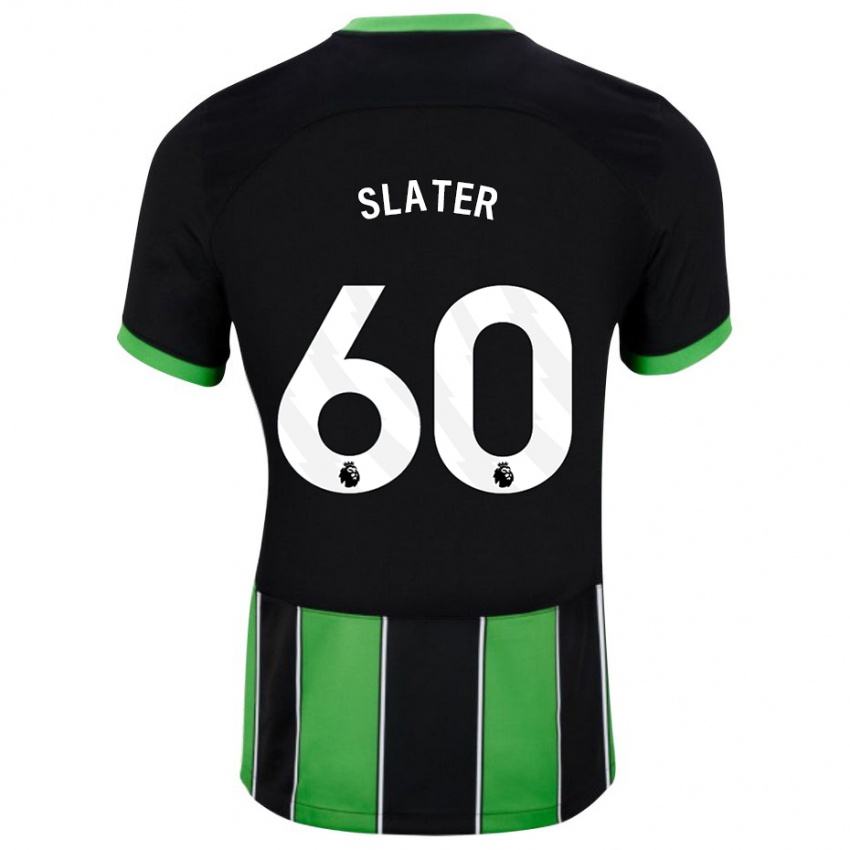 Hombre Camiseta Jacob Slater #60 Verde Negro 2ª Equipación 2023/24 La Camisa México