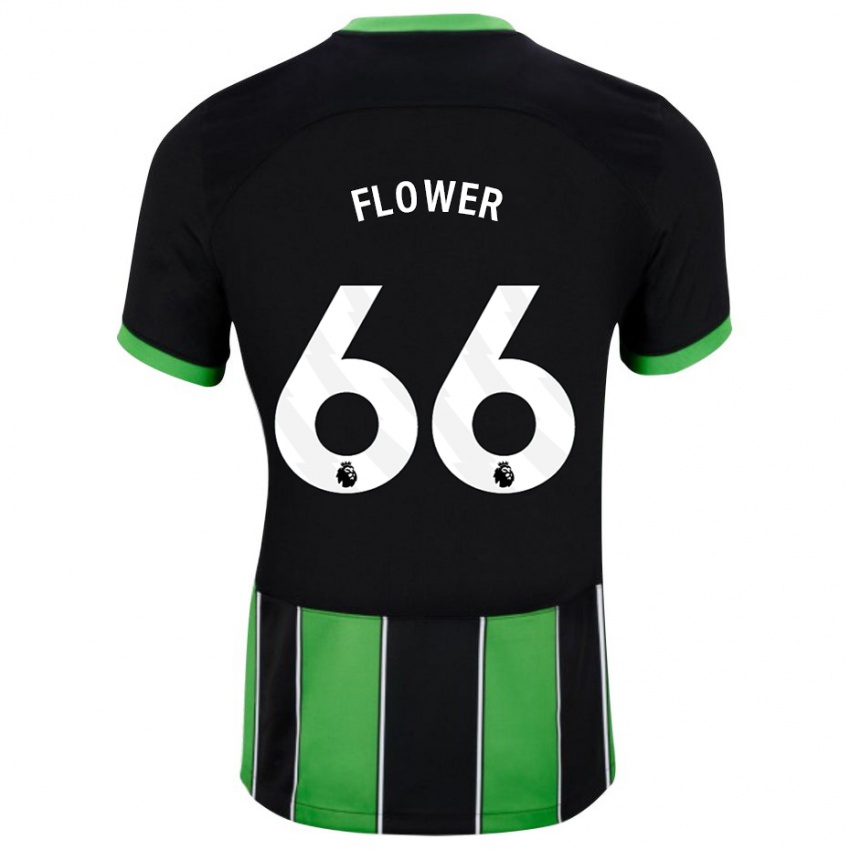 Hombre Camiseta Louis Flower #66 Verde Negro 2ª Equipación 2023/24 La Camisa México