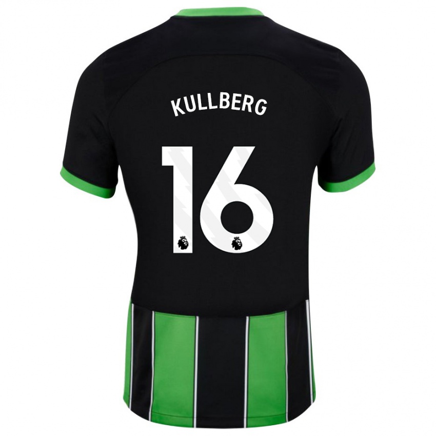 Hombre Camiseta Emma Nanny Charlotte Kullberg #16 Verde Negro 2ª Equipación 2023/24 La Camisa México