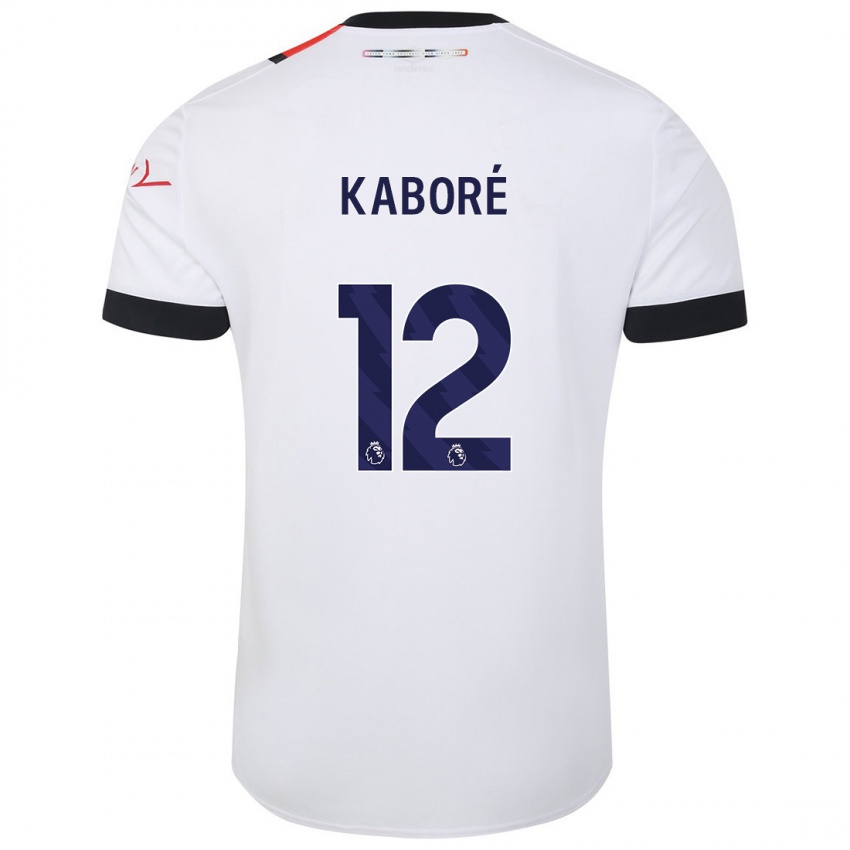 Hombre Camiseta Issa Kabore #12 Blanco 2ª Equipación 2023/24 La Camisa México