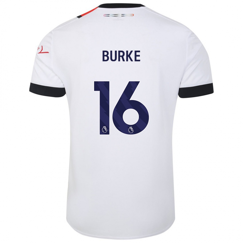 Hombre Camiseta Reece Burke #16 Blanco 2ª Equipación 2023/24 La Camisa México