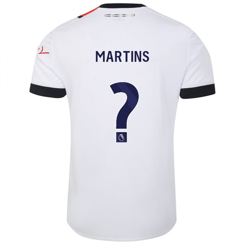 Hombre Camiseta Dominic Dos Santos Martins #0 Blanco 2ª Equipación 2023/24 La Camisa México