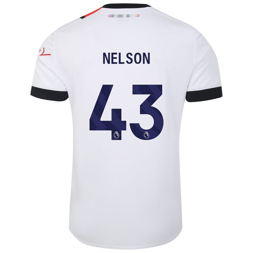 Hombre Camiseta Zack Nelson #43 Blanco 2ª Equipación 2023/24 La Camisa México