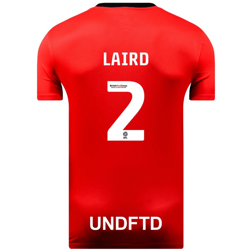 Hombre Camiseta Ethan Laird #2 Rojo 2ª Equipación 2023/24 La Camisa México