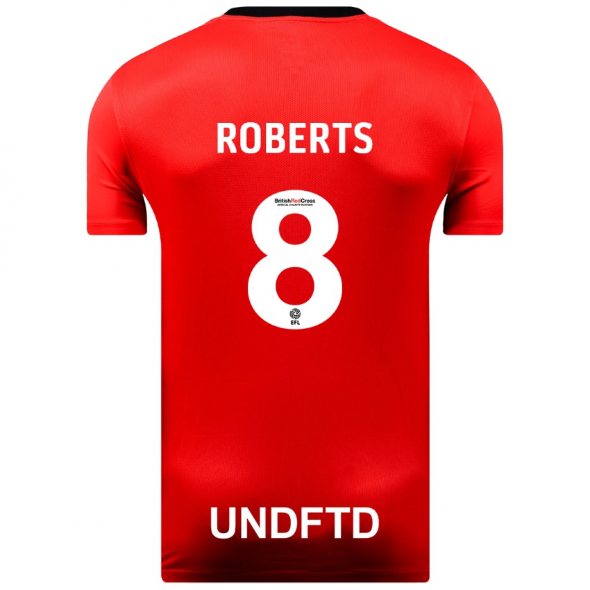 Hombre Camiseta Tyler Roberts #8 Rojo 2ª Equipación 2023/24 La Camisa México