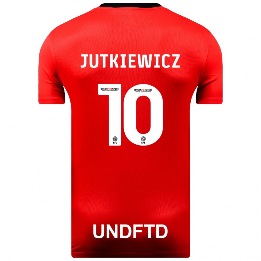 Hombre Camiseta Lukas Jutkiewicz #10 Rojo 2ª Equipación 2023/24 La Camisa México