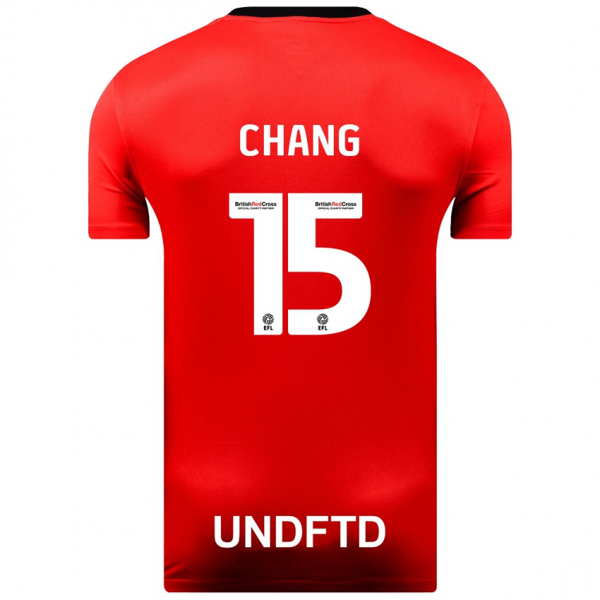 Hombre Camiseta Alfie Chang #15 Rojo 2ª Equipación 2023/24 La Camisa México