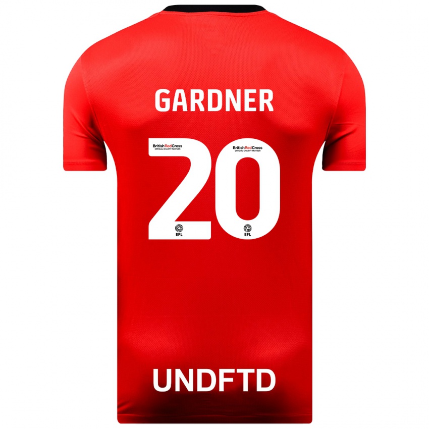 Hombre Camiseta Gary Gardner #20 Rojo 2ª Equipación 2023/24 La Camisa México