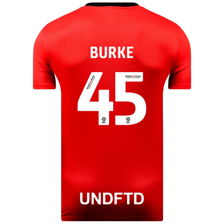 Hombre Camiseta Oliver Burke #45 Rojo 2ª Equipación 2023/24 La Camisa México