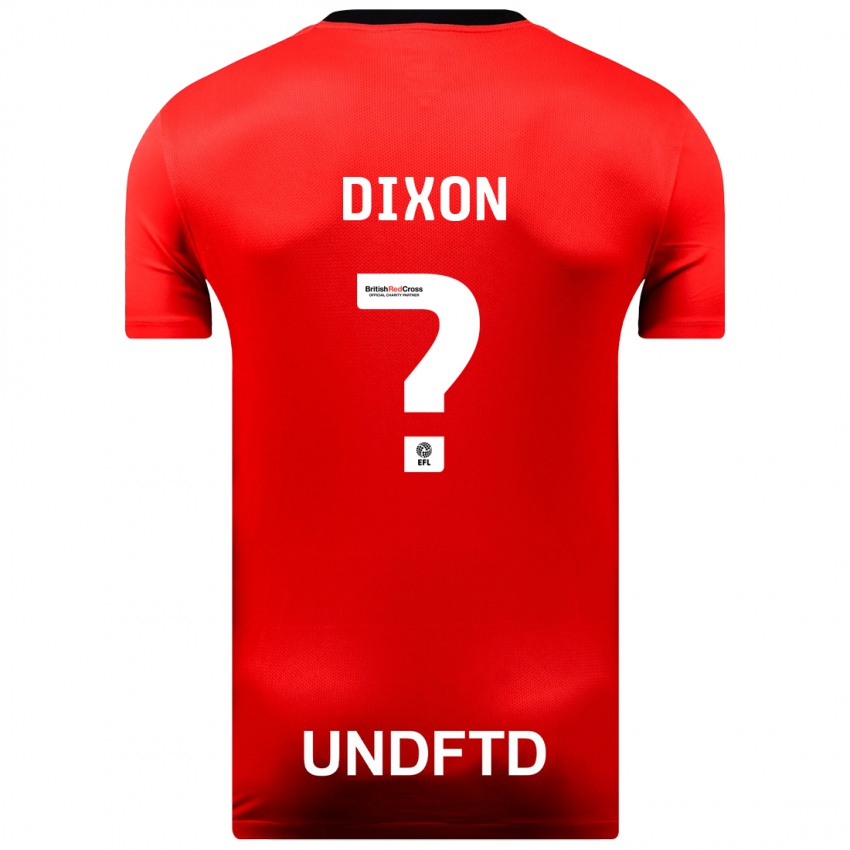 Hombre Camiseta Junior Dixon #0 Rojo 2ª Equipación 2023/24 La Camisa México