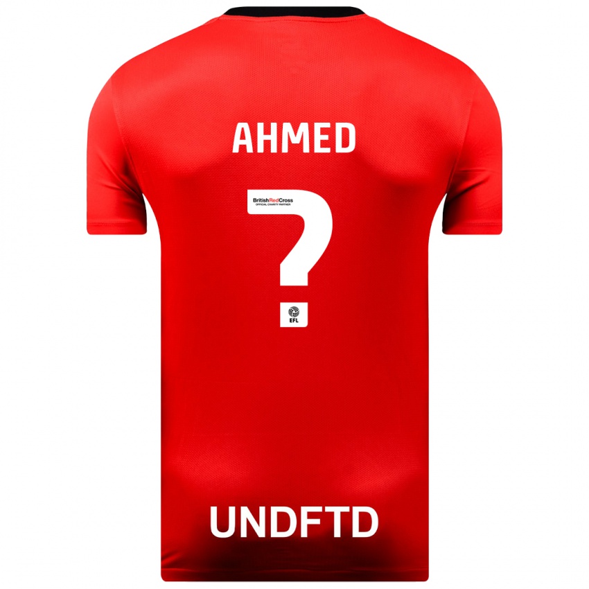Hombre Camiseta Yusuf Ahmed #0 Rojo 2ª Equipación 2023/24 La Camisa México