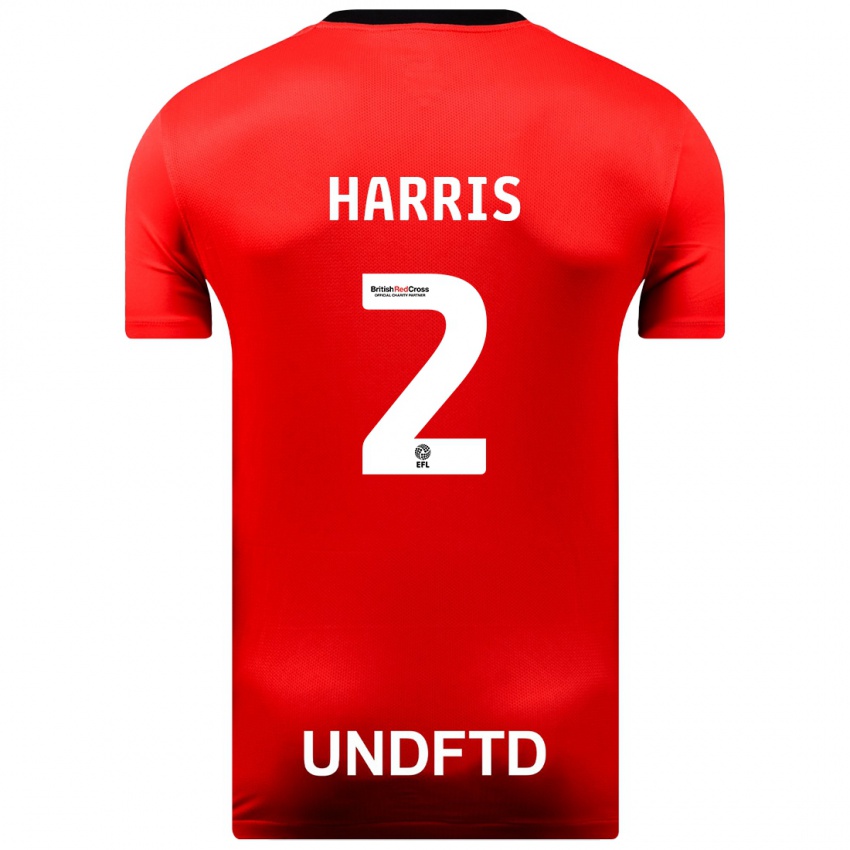 Hombre Camiseta Martha Harris #2 Rojo 2ª Equipación 2023/24 La Camisa México