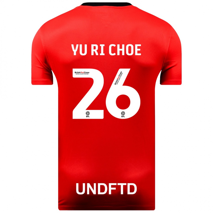 Hombre Camiseta Yu-Ri Choe #26 Rojo 2ª Equipación 2023/24 La Camisa México