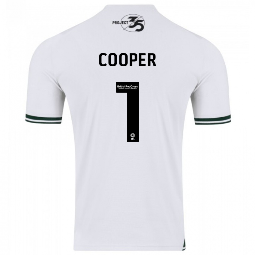 Hombre Camiseta Michael Cooper #1 Blanco 2ª Equipación 2023/24 La Camisa México